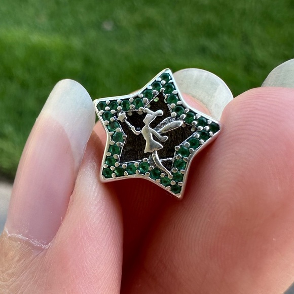 Pandora x Disney Tinkerbell Star Celestial Thimble Silver Charm - Picture 6 of 15